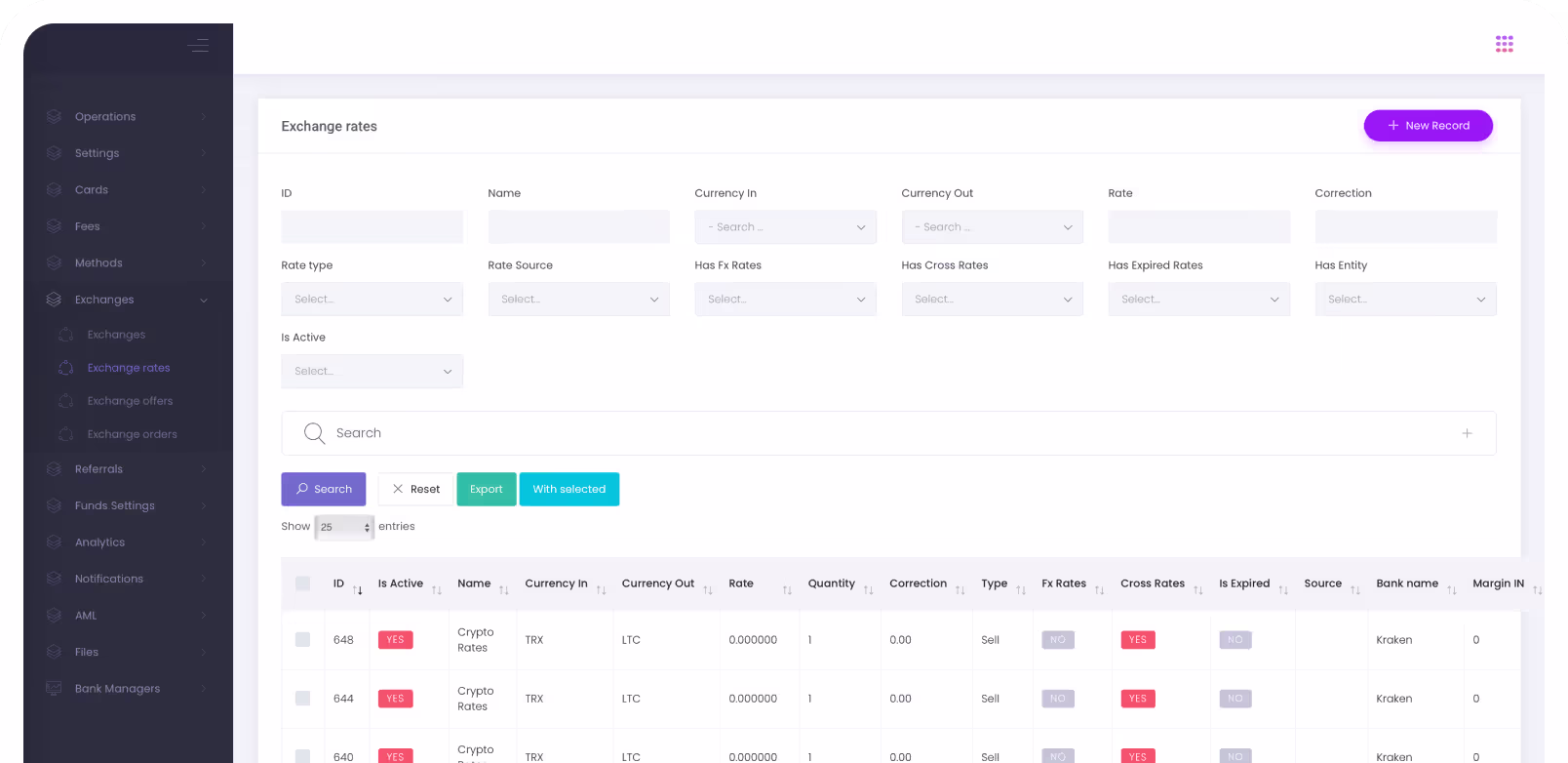 Cryptocurrency banking